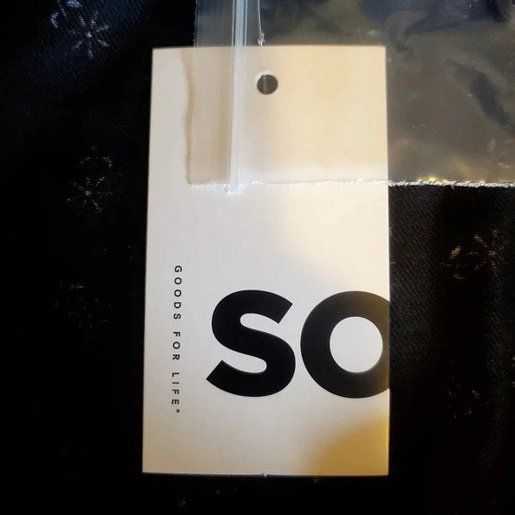 SO | Cropped Sleeveless Button Down Top in Black Daisy Dot sz 2X - Picture 4 of 12